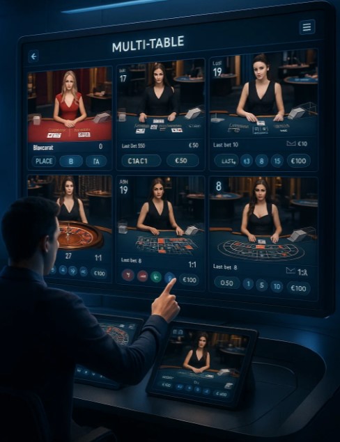 Live Casino yang Bisa Dipantau Banyak Meja Sekaligus
